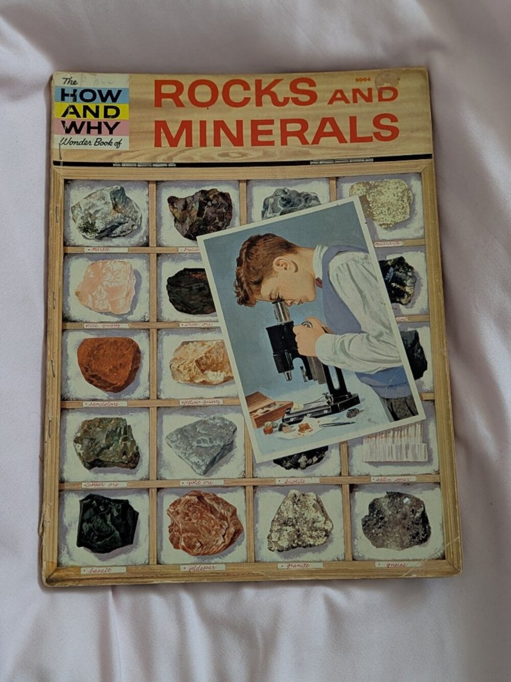 Wonder Books Tan Vintage Rocks and Minerals Book 5004